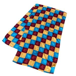 Bean Pole Scarf Korea bold colors aqua red yellow orange